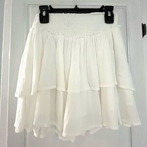Hollister white skirt